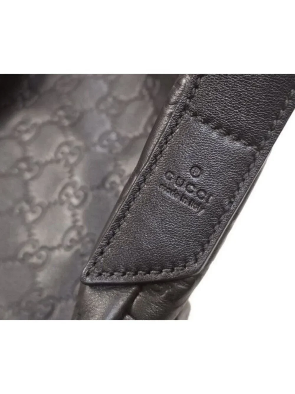 Gucci Guccissima Leather Shoulder Bag